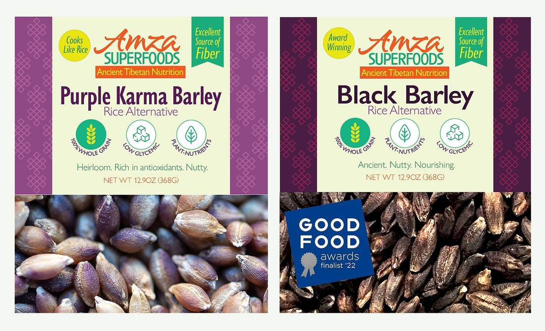 Amza Superfoods Introduces Ancient PURPLE Barleys as Modern Rice Alternatives at Winter FancyFaire