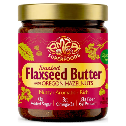 Toasted Flaxseed Butter with Roasted Oregon Hazelnuts