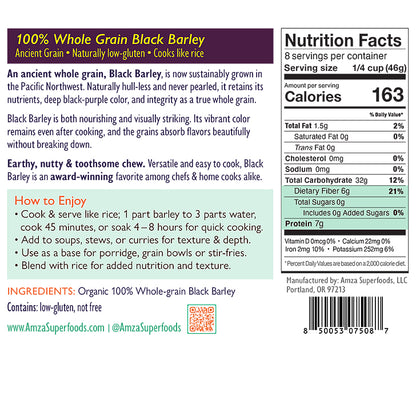 Ancient Black Barley Rice Alternative