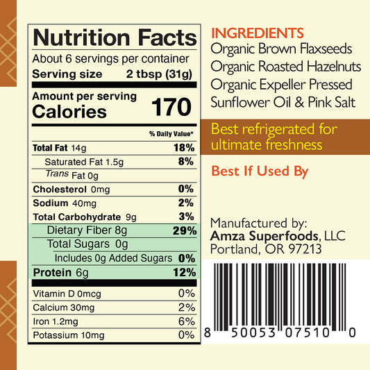 Flaxseed Butter with Oregon Hazelnuts