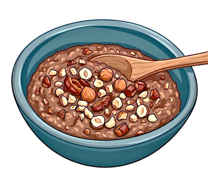 No-cook Purple Barley Tsamba Hot Cereal with Hazelnuts & Dates