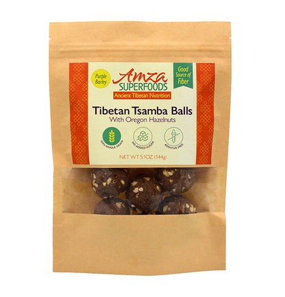 Tibetan Tsamba Balls With Oregon Hazelnuts