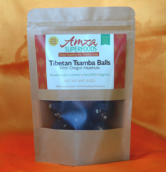 Tibetan Tsamba Balls With Oregon Hazelnuts
