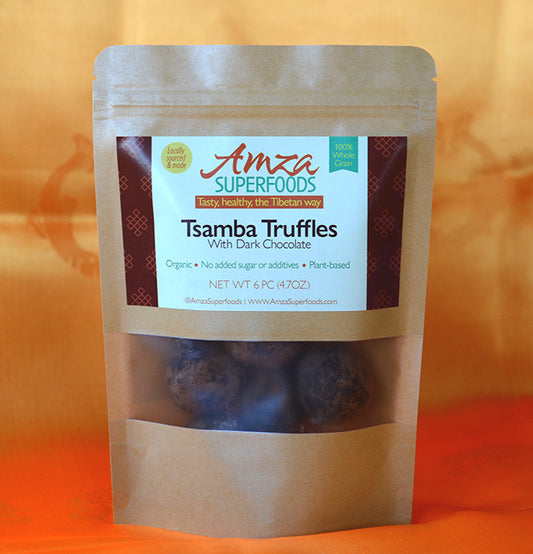 Tsamba Truffles With Dark Chocolate, Plant-based